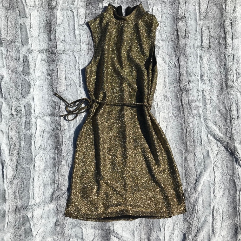Golden sparkly dress